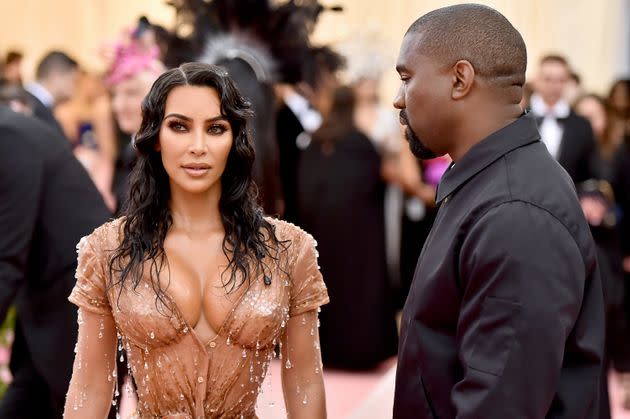 Kim Kardashian and Kanye West attend the 2019 Met Gala celebrating 