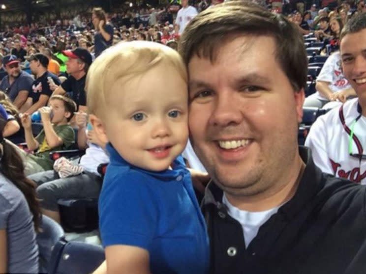 Justin Ross Harris with his son, Cooper