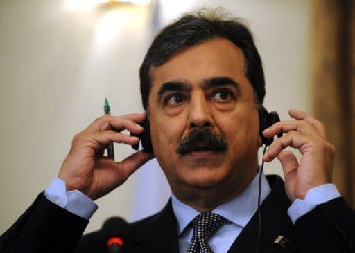 Former Pakistani prime minister Yousuf Raza Gilani, pictured in 2011, who was disqualified and convicted by the Supreme Court for ignoring a request to ask Swiss authorities to reopen cases against the president