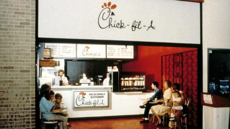 1970s Chick-fil-A in a mall