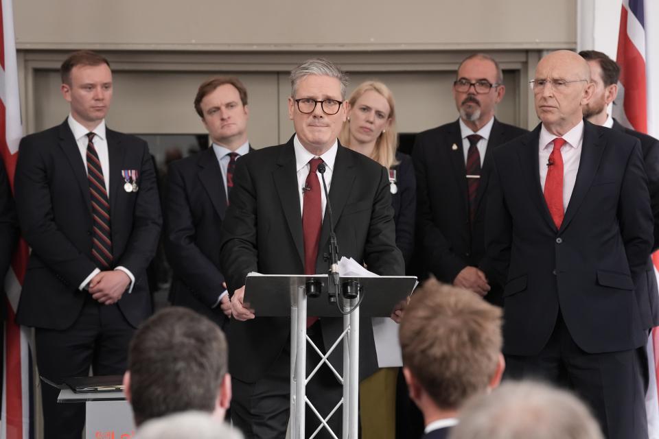 The Leader of the Labour Party and the Shadow Defence Secretary delivered speeches on the party’s commitment to protecting national security during an event honouring military veterans’ stories ahead of the 80th anniversary of D-Day (Stefan Rousseau/PA Wire)