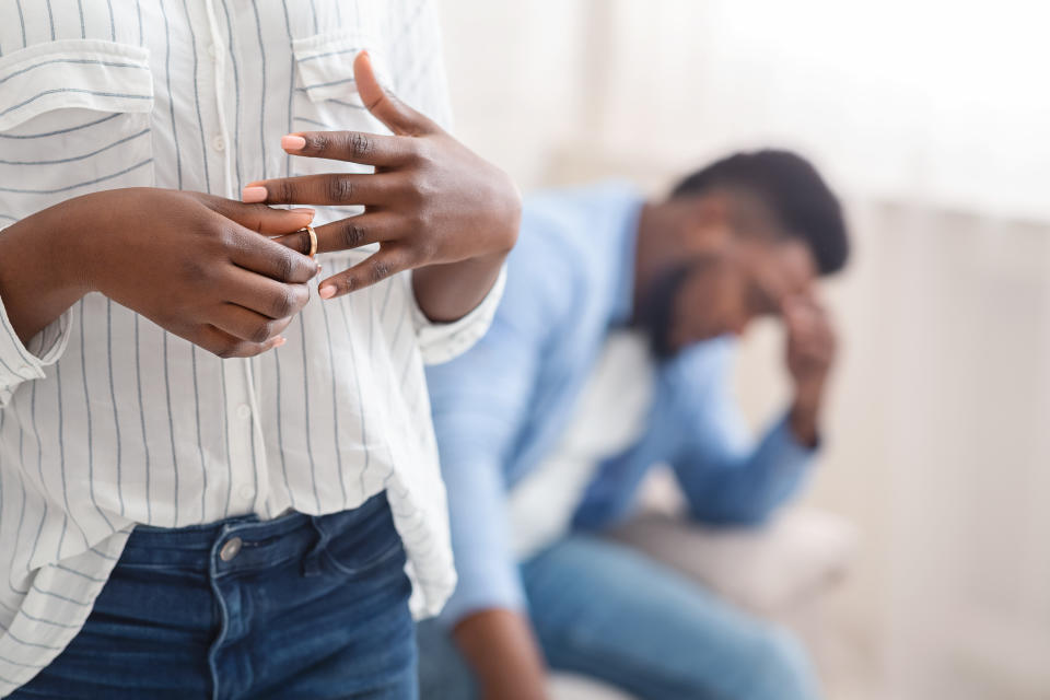 Divorce is essentially a new beginning with a new set of cards that they then need to figure out how to play with, in order to get to where they want to be later on. (Photo: Getty)