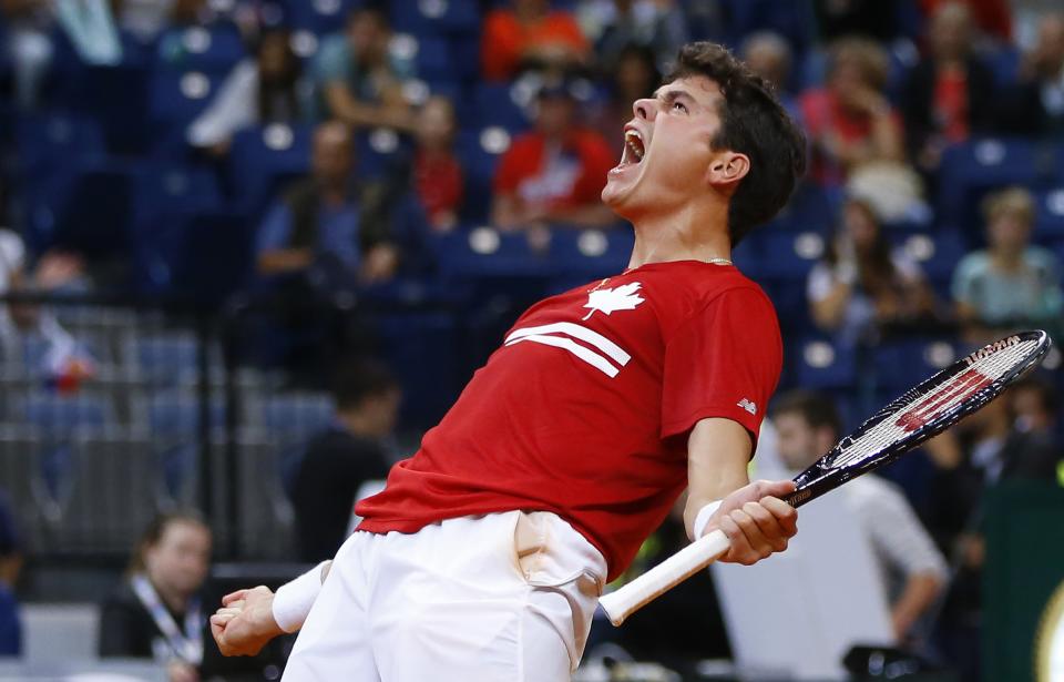 <b>Honourable Mention: Milos Raonic</b><br> Raonic had the best singles tennis season ever for a Canadian. He cracked the top 10 for the first time and was a big part of Canada's run to the Davis Cup semifinals.