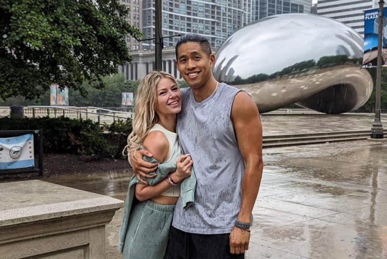 Ariana Madix and her boyfriend Daniel Wai take a photo together in Chicago.