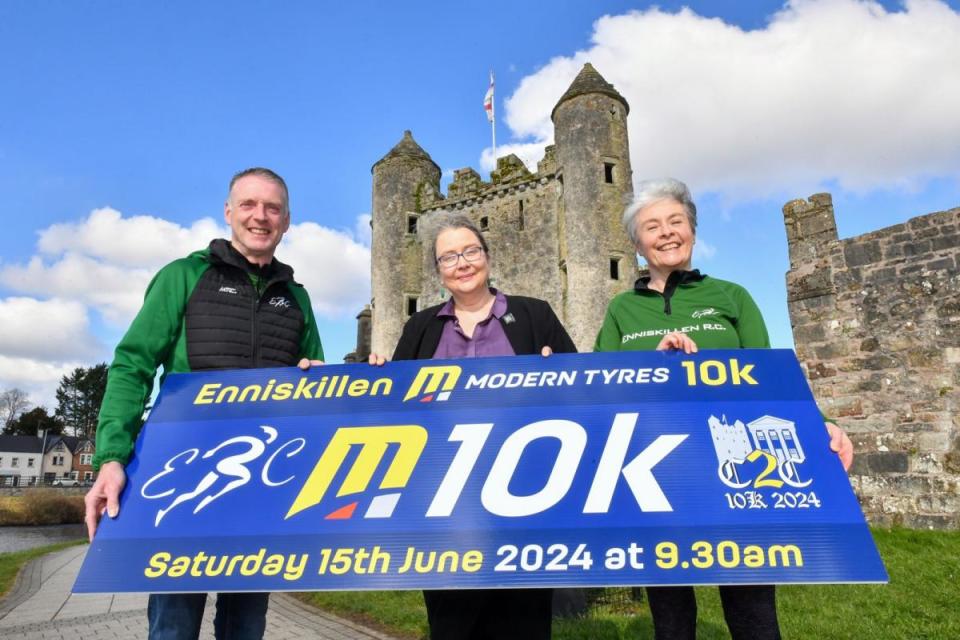 The Enniskillen 10K will be sponsored by Modern Tyres <i>(Image: Enniskillen Club)</i>