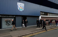 <p>Armed police outside the stadium before the match Action Images via Reuters/Andrew Boyers </p>