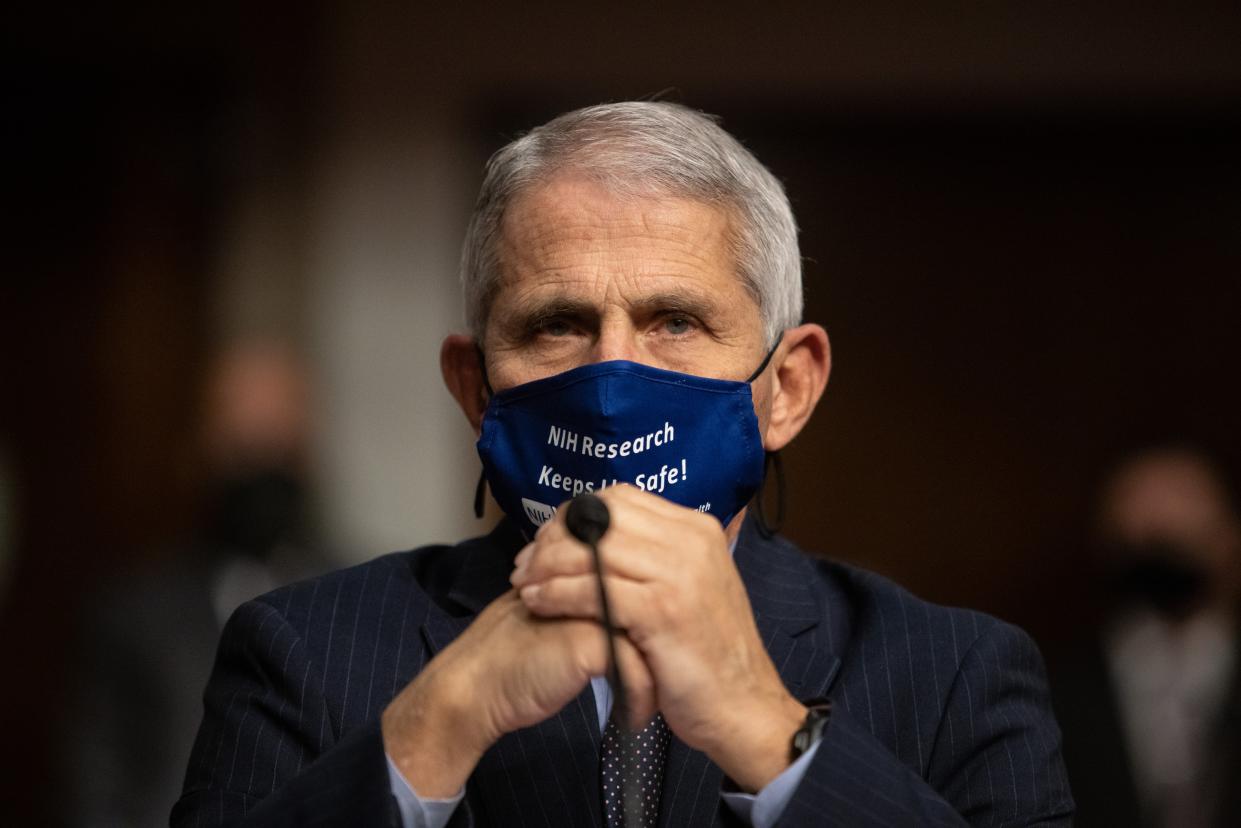 Dr Anthony Fauci is urging Americans to keep up with public health guidance to curtail the recent spike in Covid cases. (Getty Images)