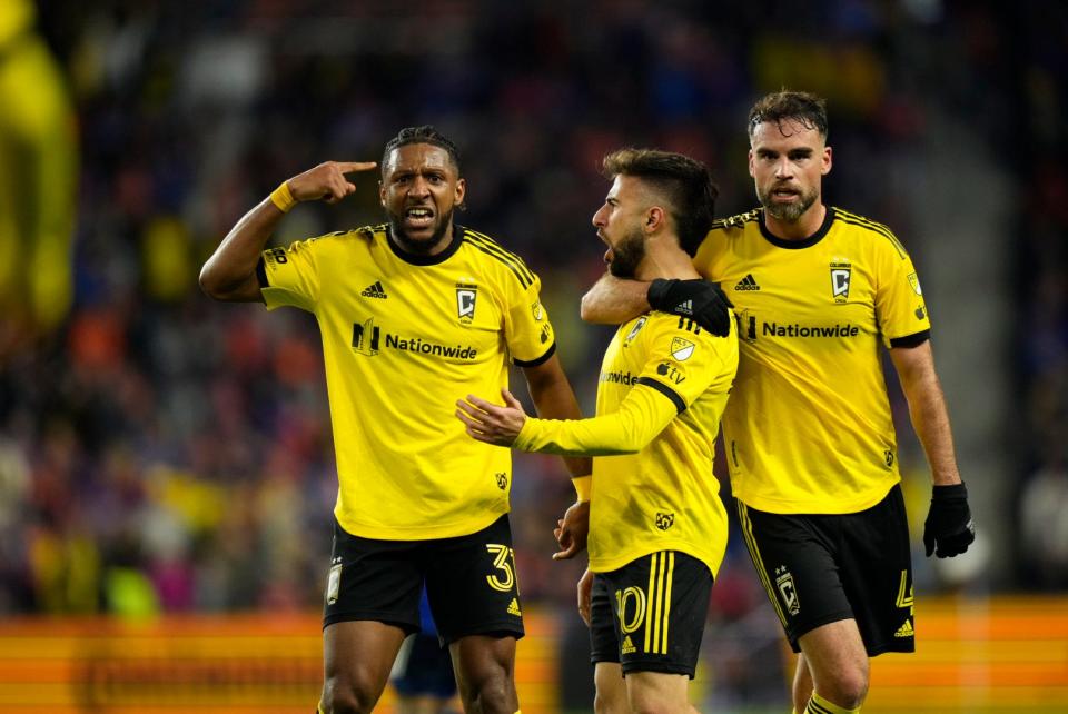 Crew center back (left) Steven Moreira described Columbus' MLS Cup championship celebration as "really something crazy."