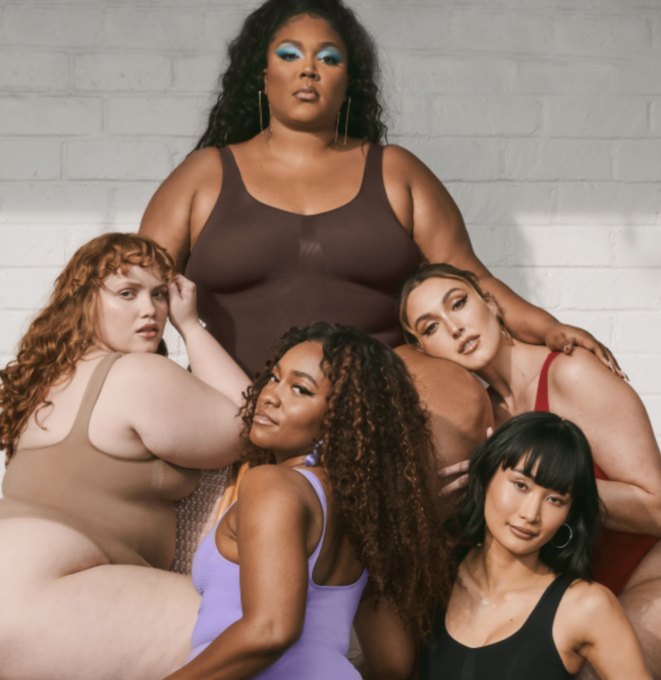 Lizzo, top center, cofounded shapwear brand Yitty in early 2022. Courtesy Photo yitty.com