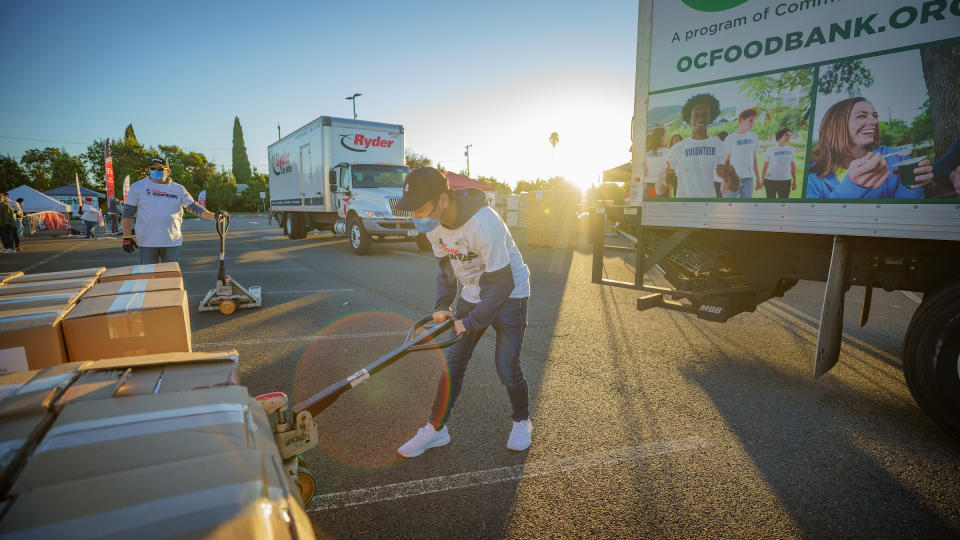 OC Food Bank, Disney VoluntEARS aided the Power of One in a food and gift donations drive.