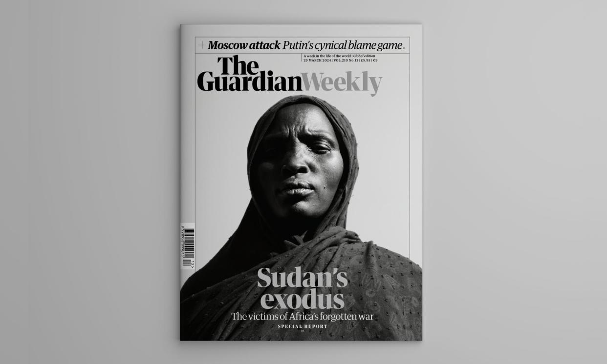 <span>The cover of the 29 March edition of the Guardian Weekly.</span><span>Photograph: Mark Townsend/The Guardian</span>