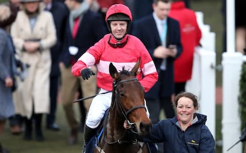 Noel Fehily, winner of the 4.50, has announced his intention to retire imminently - Credit: &nbsp;Andrew Matthews/PA Wire