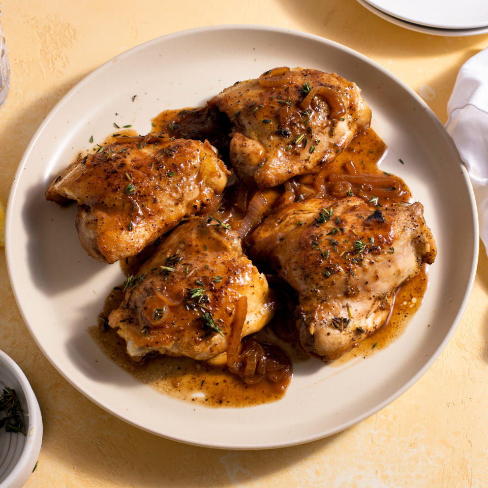 Lemon-Balsamic Chicken Thighs