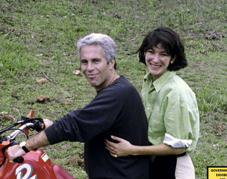 Epstein and Ghislaine Maxwell in an undated photo released by prosecutors in her sex trafficking trial (US District Attorney’s Office)