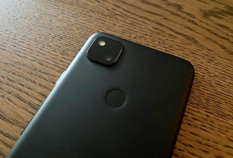 google pixel 4a rear camera and flash