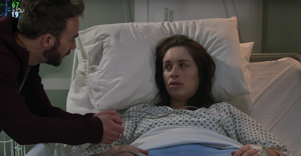 Shona doesn't remember husband David Platt as she wakes up from her coma in Coronation Street.