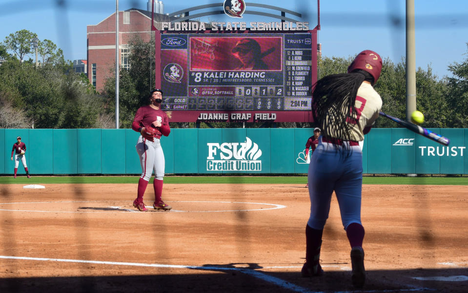 Florida State softball played its annual Garnet & Gold Scrimmage on Saturday, Feb. 3, 2024 at JoAnne Graf Field.