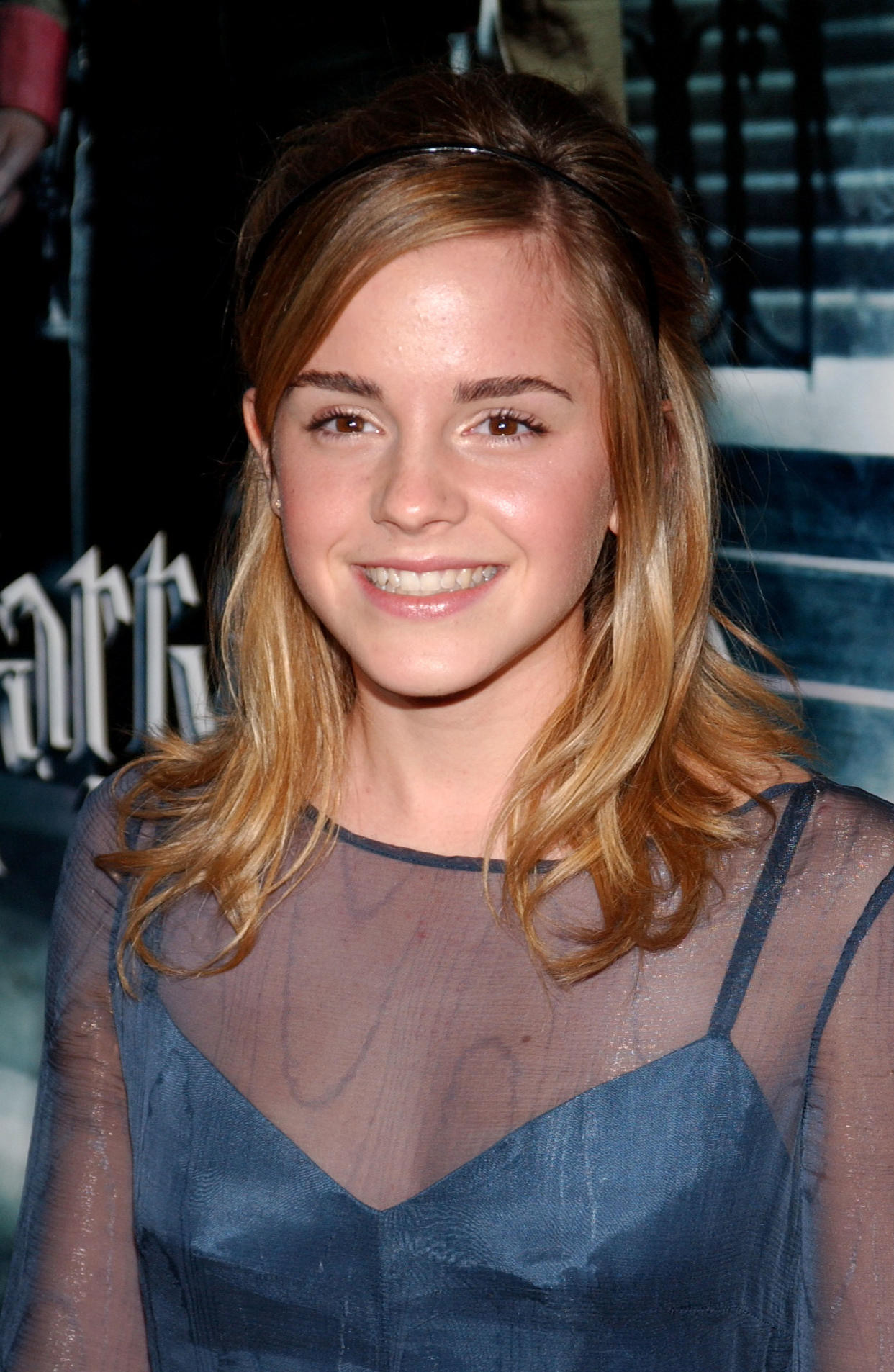 Emma Watson at the New York premiere of Harry Potter & The Goblet Of Fire in 2005. (Getty Images)