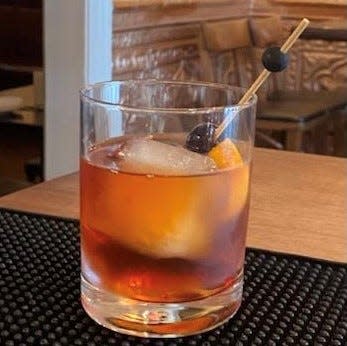 The Port Old Fashioned at The Hudson House of Nyack is comprised of Tawny port, maple syrup, angostura bitters and 15-year-old bourbon.