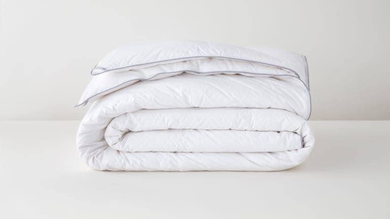 Tuft & Needle's Down Duvet Insert is purposefully oversized, making it all the more cozy.