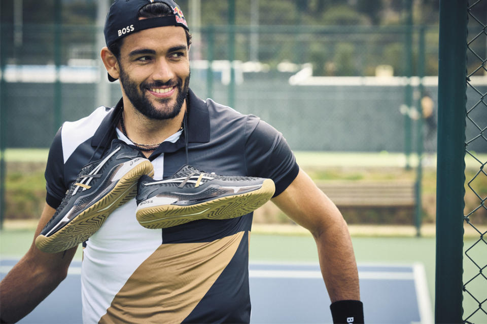 Asics Hugo Boss collaboration Matteo Berrettini