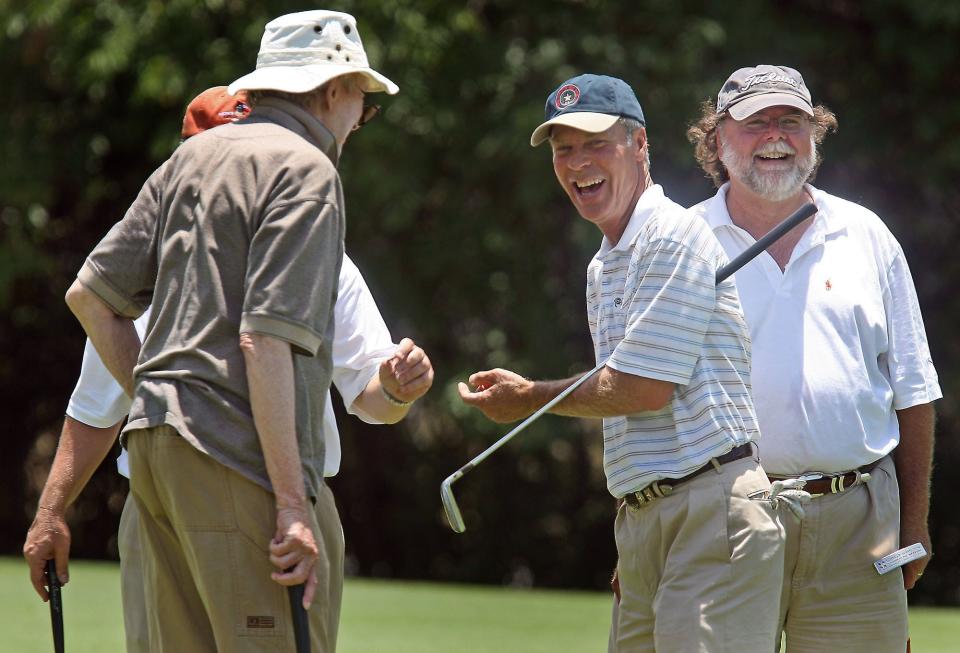 Austin golfer Ben Crenshaw, center, and his playing partners enjoy a Save Muny fundraising match at Lions Municipal in 2008. The latest fundraising effort was a gala Sunday at Austin City Limits' Moody Theater.