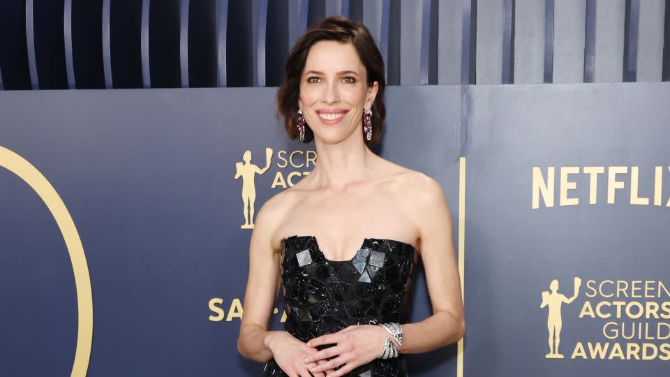 Rebecca Hall in Gabriela Hearst. - Amy Sussman/WireImage/Getty Images