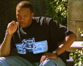 <p>Dr. Dre pictured at his home in Woodland Hills, California on October 7, 1999.</p>