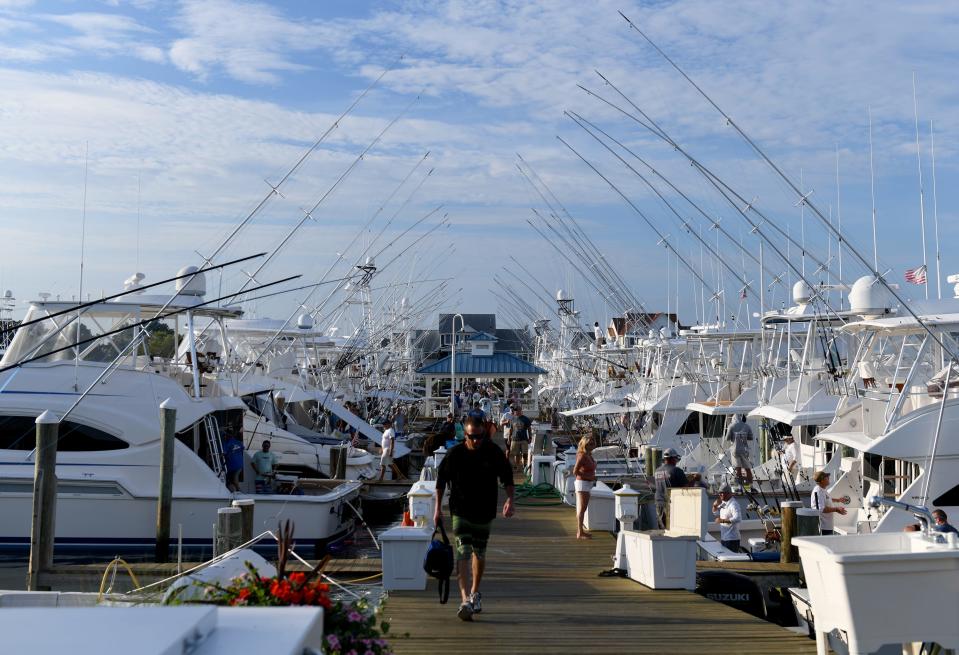 Sunset Marina hosts fishing tournaments every year, including the three-day OC Tuna Tournament in July.