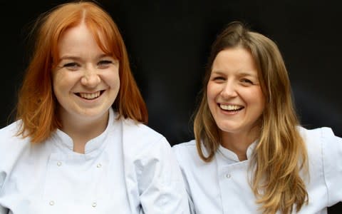 Eleanor (left) and Bella of Piccolo Plates, another healthy kids' food delivery service