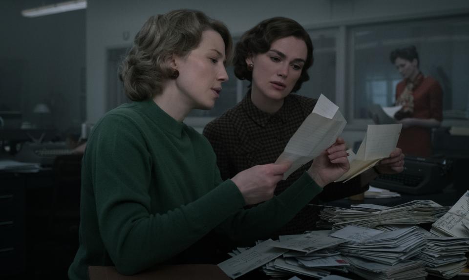 Carrie Coon and Keira Knightley in Boston Strangler