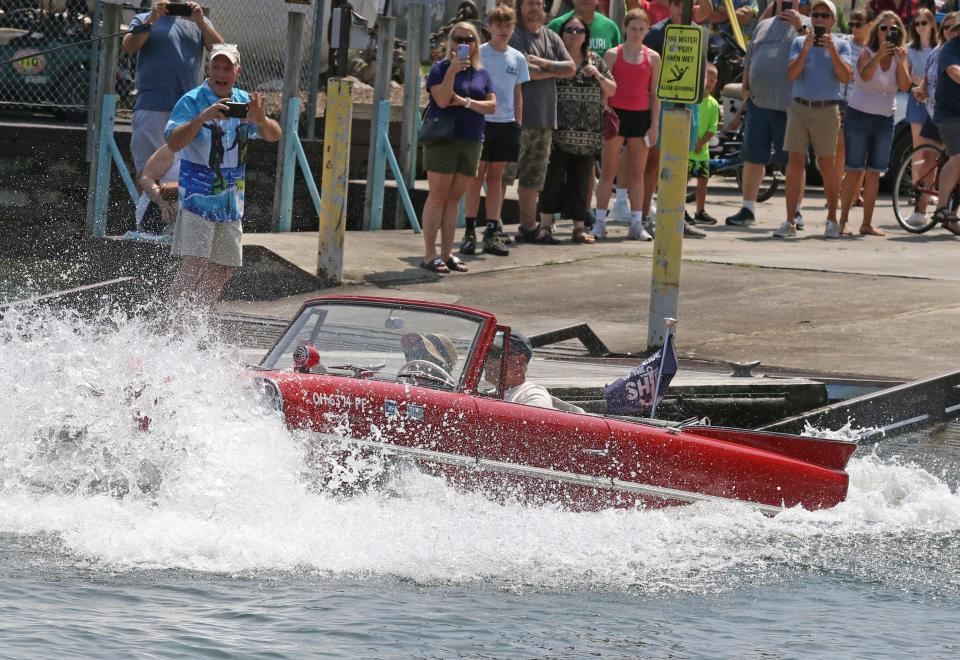 The amphicars traveled to Put-in-Bay on the Miller Boat Line, for their annual reunion on Monday, July 31 to Tuesday, Aug. 1.