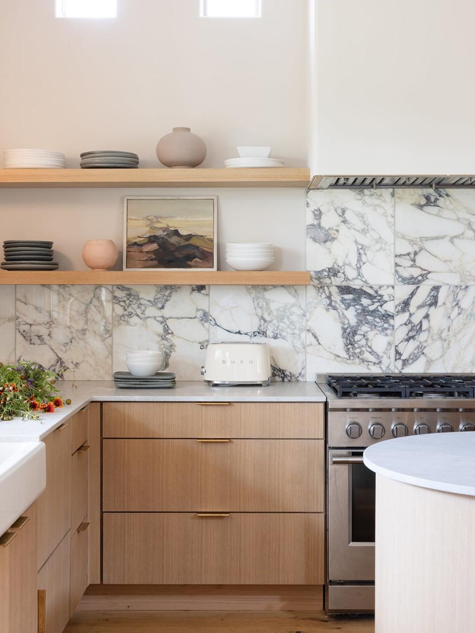 stone kitchen backsplash