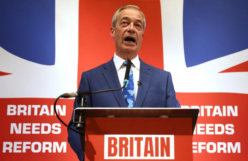 Nigel Farage claimed the upcoming vote was an ‘immigration election’ (Getty Images)