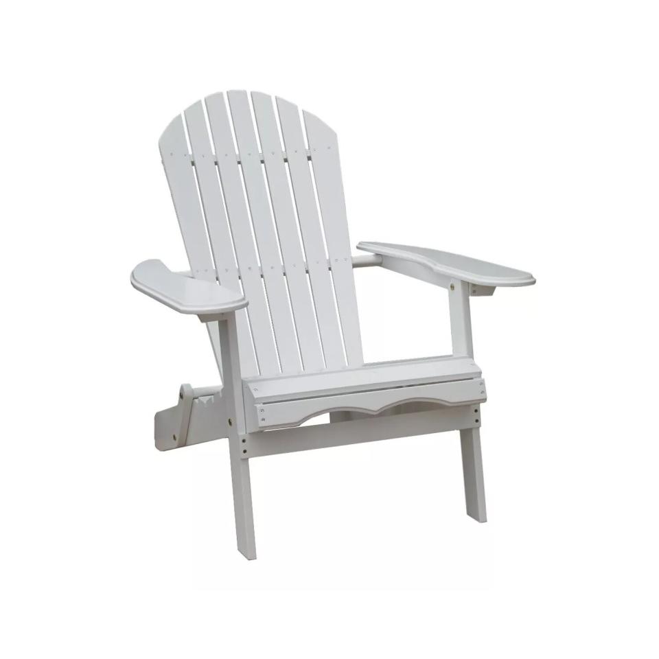white deck chair