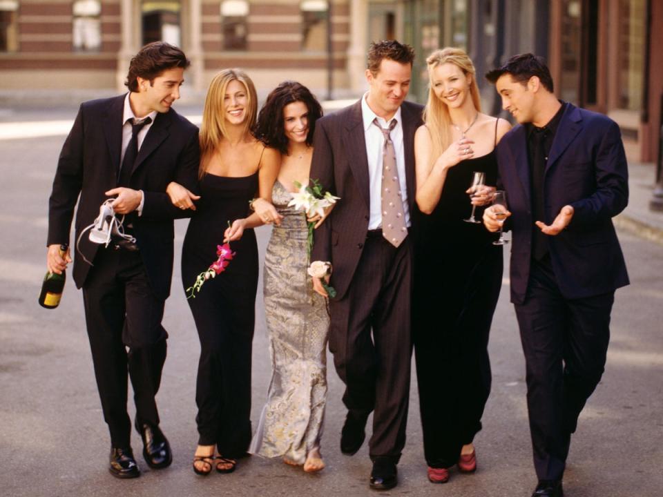 El elenco de Friends en una foto promocional de archivo (Getty Images/Warner Bros Television)