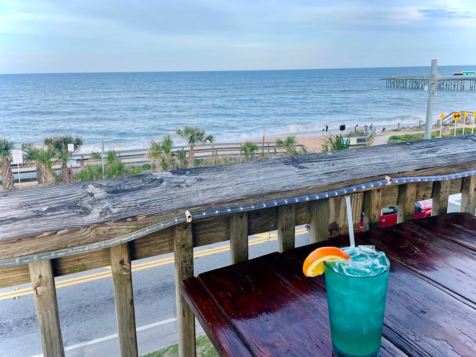 Views from the upper deck of Finn's Beachside Pub in Flagler Beach.