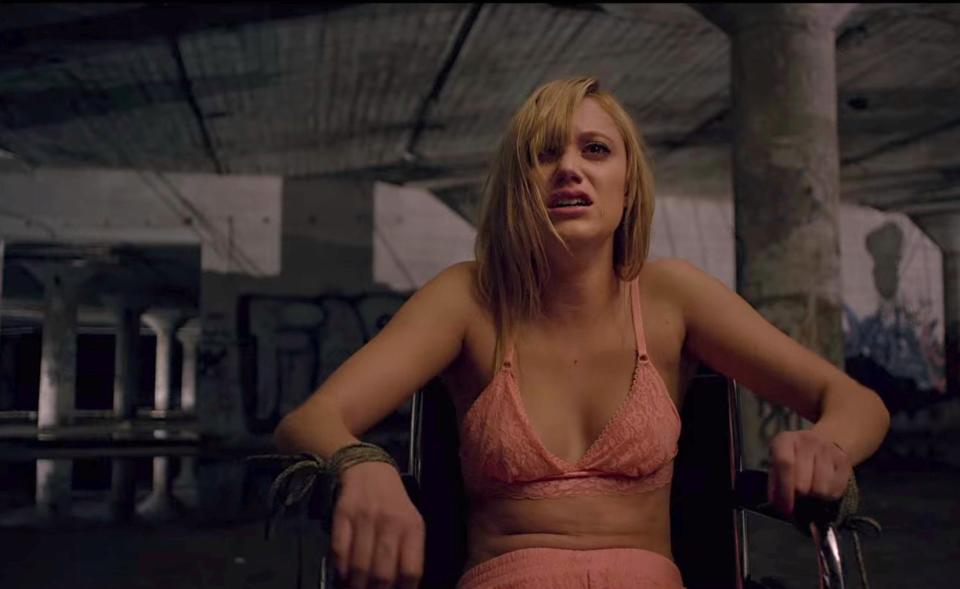 trapped in an abandoned warehouse in "it follows"