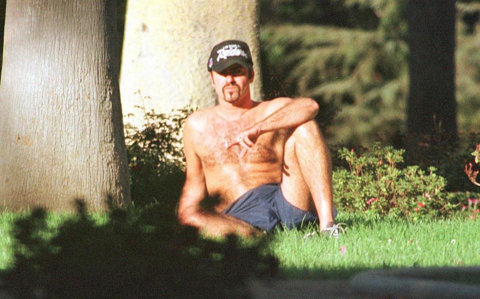 George Michael in Will Rogers State Park in 1997 - Frank Griffin/Channel 4