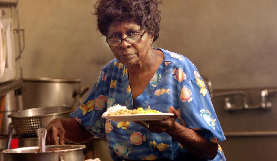 Louise “Mama Louise” Hudson, shown here in an undated photograph, founded the H&H restaurant with her late cousin, Inez Hill. Hudson died Tuesday at age 93.