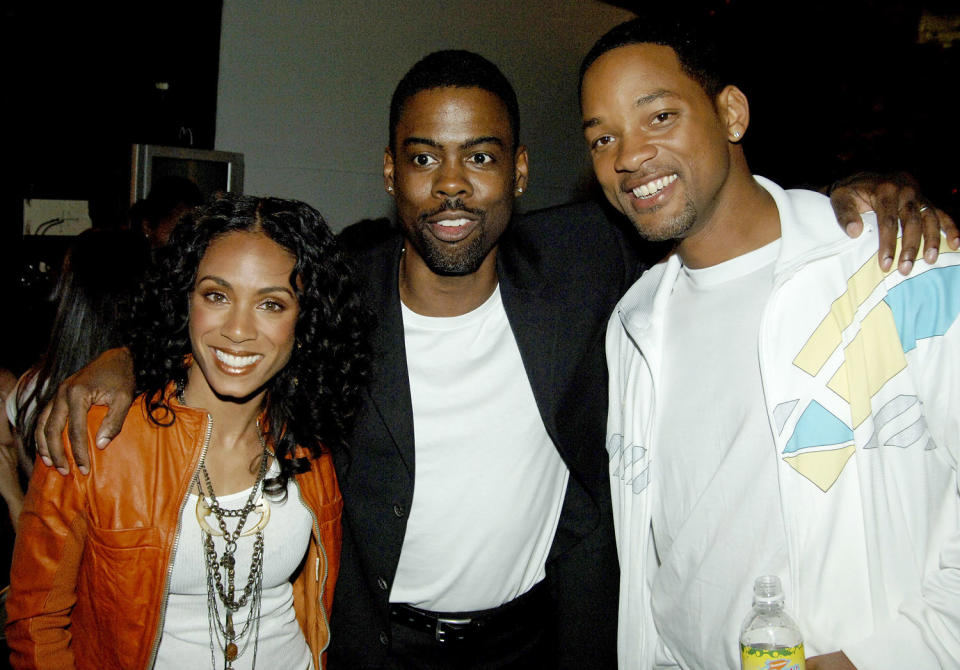 Jada Pinkett-Smith, Chris Rock and Will Smith at Nickelodeon's 18th Annual Kids Choice Awards (Jeff Kravitz / FilmMagic)