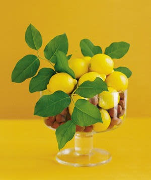 Lemon as Table Decoration