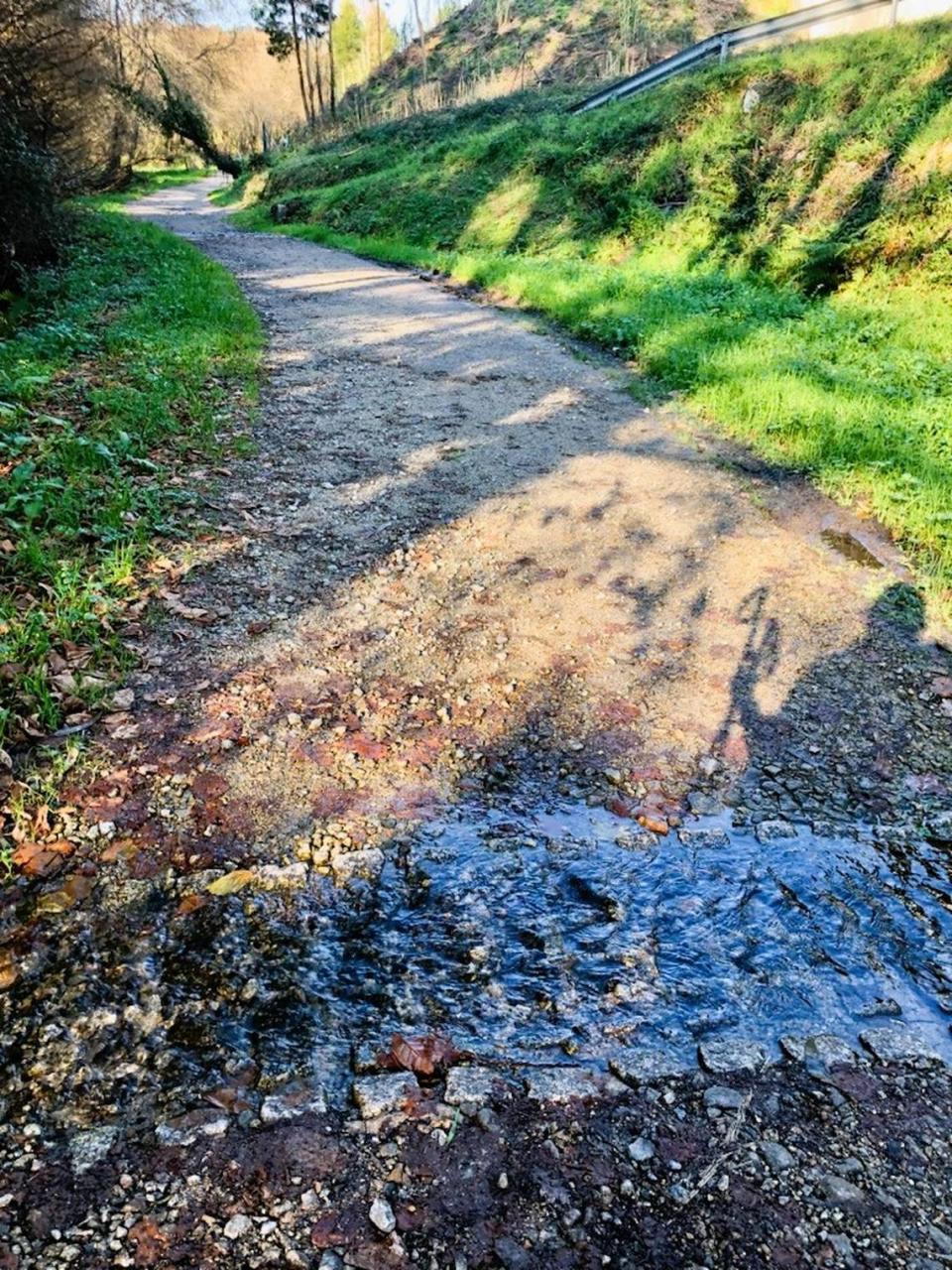 One of the long and lonely Camino de Santiago trails on Christmas Day, 2023.