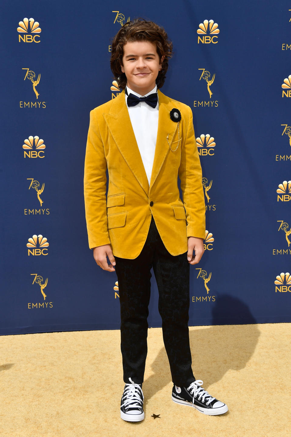 <p>Gaten Matarazzo attends the 70th Emmy Awards at Microsoft Theater on Sept. 17, 2018, in Los Angeles. (Photo by Frazer Harrison/Getty Images) </p>