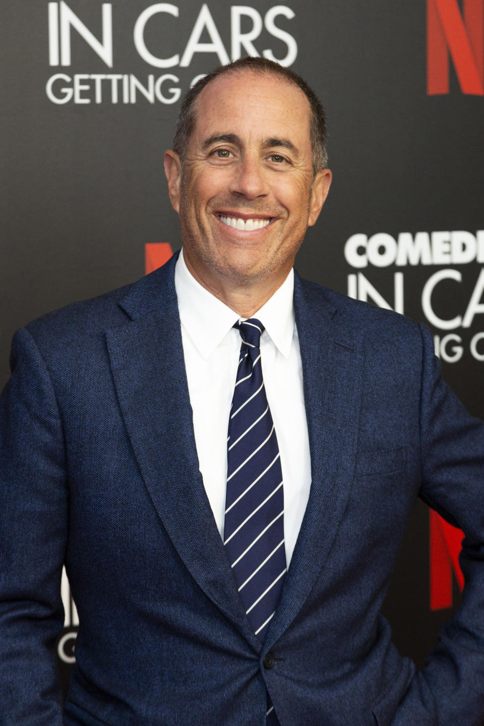 Jerry Seinfeld attends the "Comedians In Cars Getting Coffee," photo call at The Paley Center for Media, Wednesday, July 17, 2019, in Beverly Hills, Calif. (Photo by Willy Sanjuan/Invision/AP)