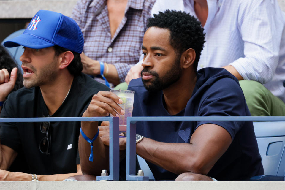 Jay Ellis in the Grey Goose Suite at the 2021 US Open, Sunday, Sep. 12, 2021 in Flushing, NY. (David Dow)