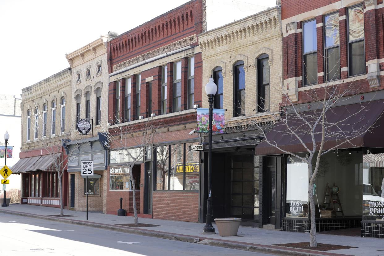 FILE - A portion of North Main Street in Oshkosh, as seen May 4, 2022.