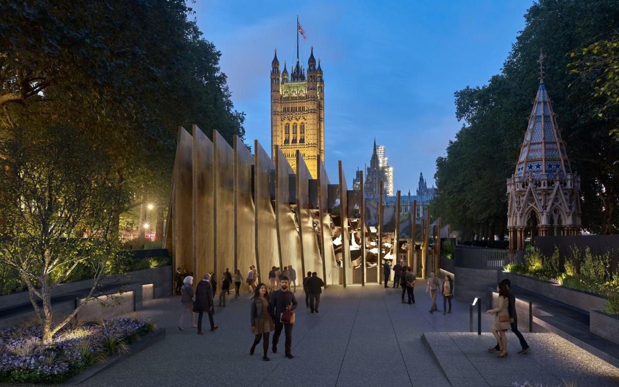 An artist's impression of the new Holocaust Memorial and Learning Centre, which will be located in Victoria Tower Gardens, Westminster - PA