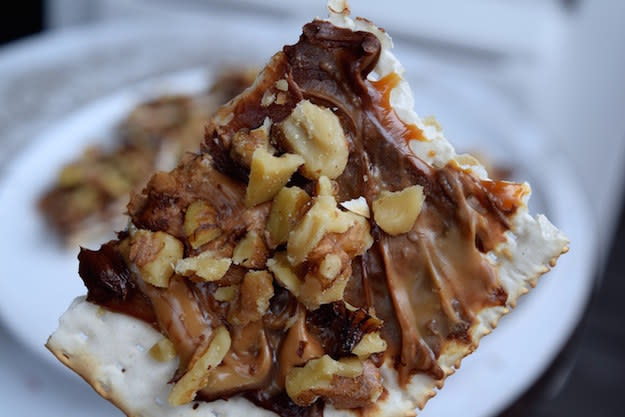 Peanut Butter Chocolate Matzoh