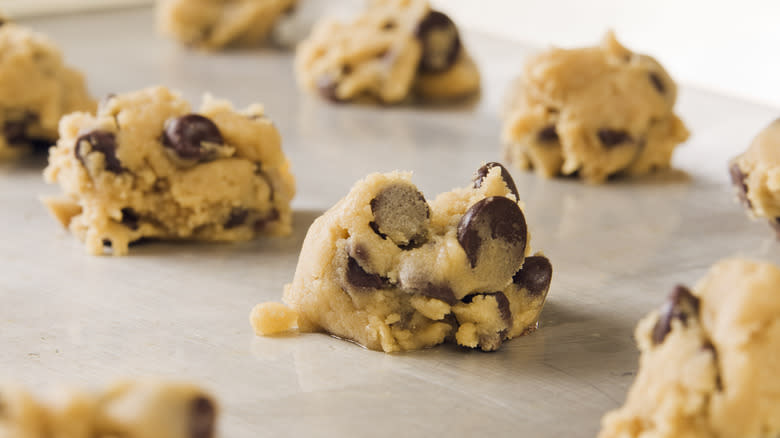 Chocolate chip cookie dough mounds